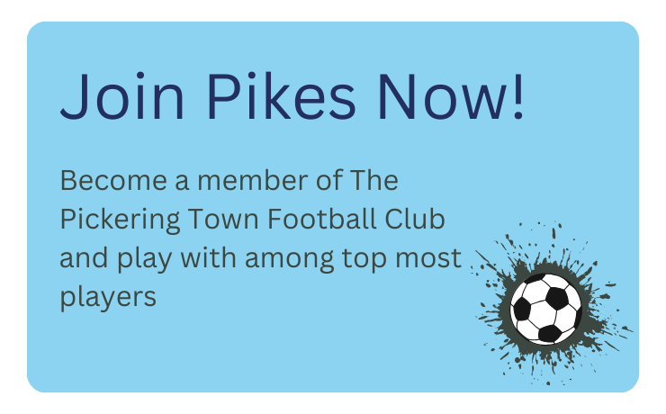 Become a member of The Pickering Town Football Club and play with among top most players